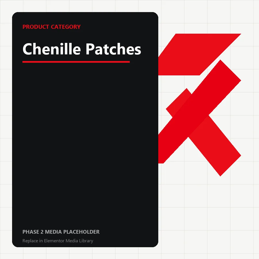 Product Chenille Patches — phase 2 placeholder