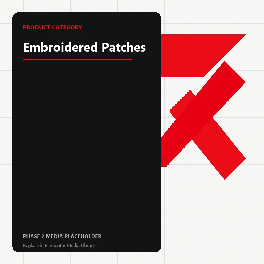 Product Embroidered Patches — phase 2 placeholder